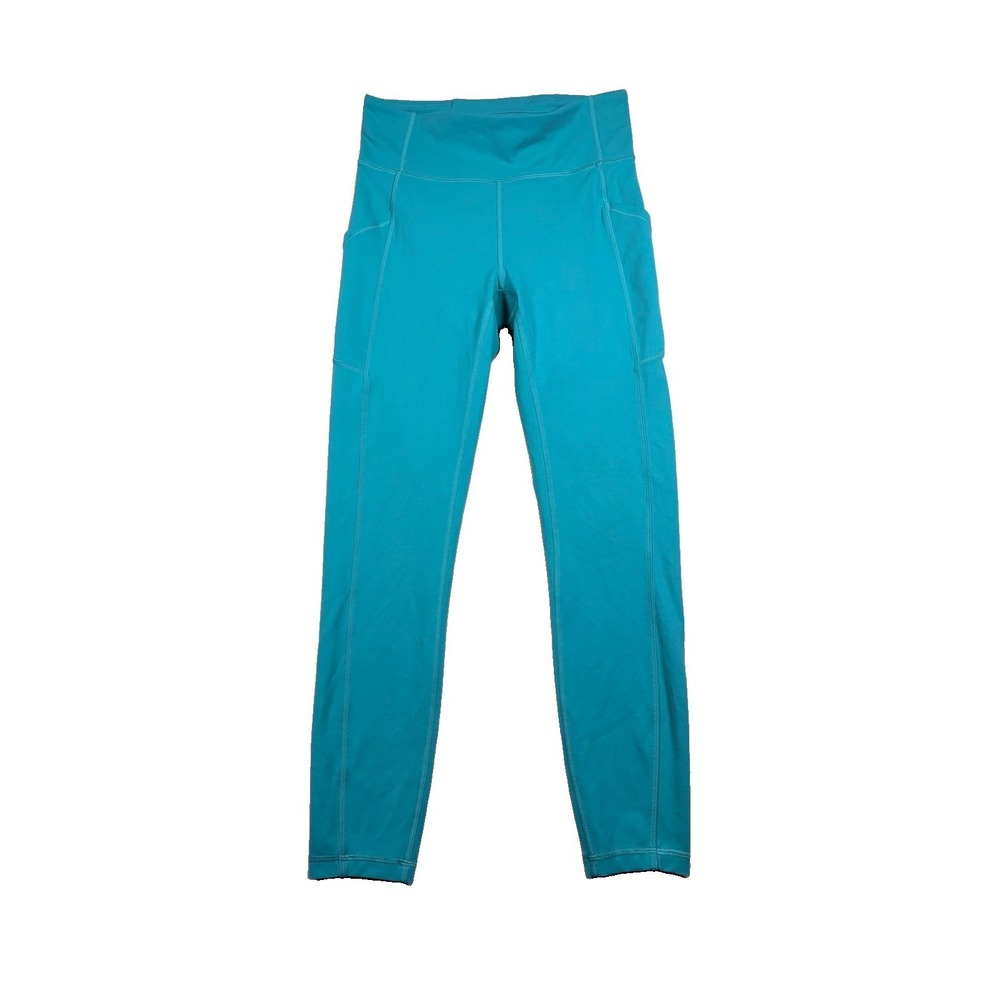 Lululemon Speed Up Tight Leggings Tropical Blue Green Size 6 Pockets